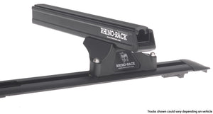 Rhino-Rack 03-10 Porsche Cayenne 955/957 4 Door SUV Heavy Duty RLTP 2 Bar Roof Rack - Black