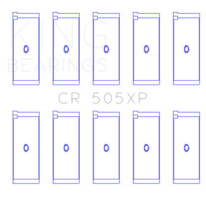 King Engine Bearings Audi 2.1L/2.2L 10V/20V 5cyl Turbo (Size STDX) Performance Rod Bearing Set