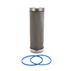 Fuelab 40 Micron Stainless Steel Replacement Element - 6in w/2 O-Rings & Instructions