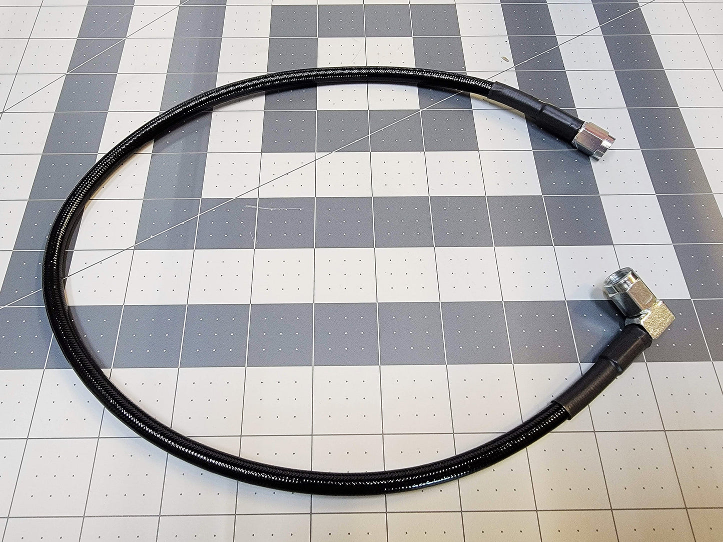 P2R PowerRevRacing - 24" Black Covered PTFE 3an Line - Straight & 90° Ends