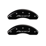 MGP 4 Caliper Covers Engraved Front Accord Engraved Rear Accord Black finish silver ch