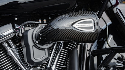 Performance Machine 93-06 Big Twin CV Carb,01-17 Big Twin Delphi C4 Series Air Cleaner - CF/Blk Ops
