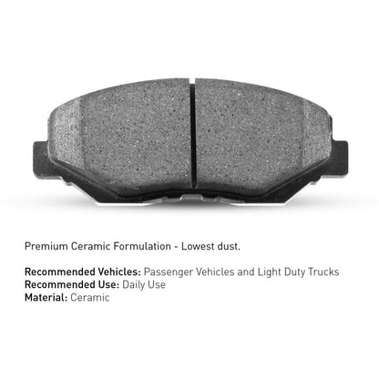 R1 01-10 GMC Sierra 3500 2WD Rear Ceramic Brake Pads