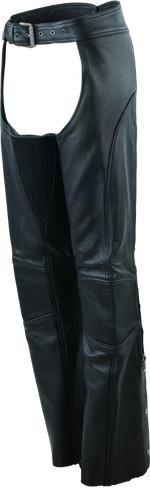 River Road Sierra Leather Chaps Black Womens - Small