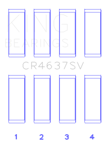 King Engine Bearings Audi BYT/CDNC/CCZD/CPSA (Size 0.50) Connecting Rod Bearing Set