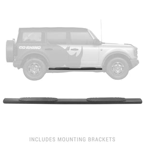 Go Rhino 18-20 Jeep Wrangler JLU 1000 Series Side Steps - Tex Blk