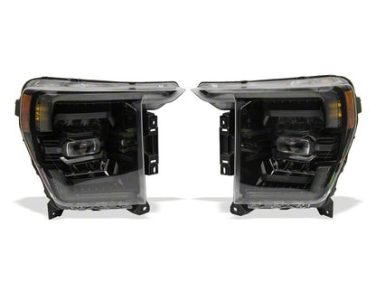Raxiom 21-23 Ford F-150 CXR Series LED Headlights/White DRL- Black - Clear Lens