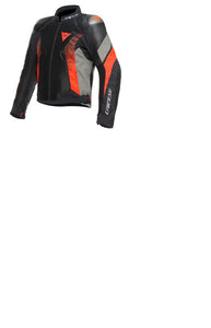 Dainese Super Rider 2 Absoluteshell Jacket Black/Dark Gull Gray/Fluorescent Red Size - 60