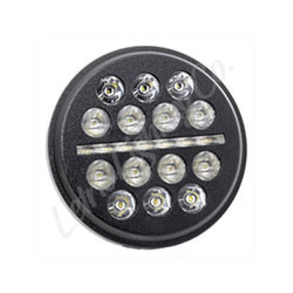 Letric Lighting 5.75in LED Black Buck-Shot Style Mini-Multi Headlight