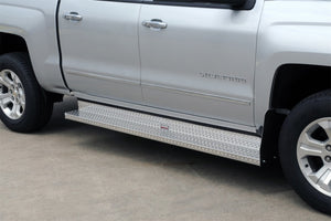 Deezee 09-21 Chevrolet/GMC Express/Savana Van Running Board Cab Section Brite-Tread Aluminum