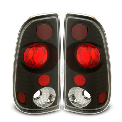 Raxiom 97-03 Ford F-150 Styleside Axial Series Version 2 Tail Lights- Black - Red/Clear Lens