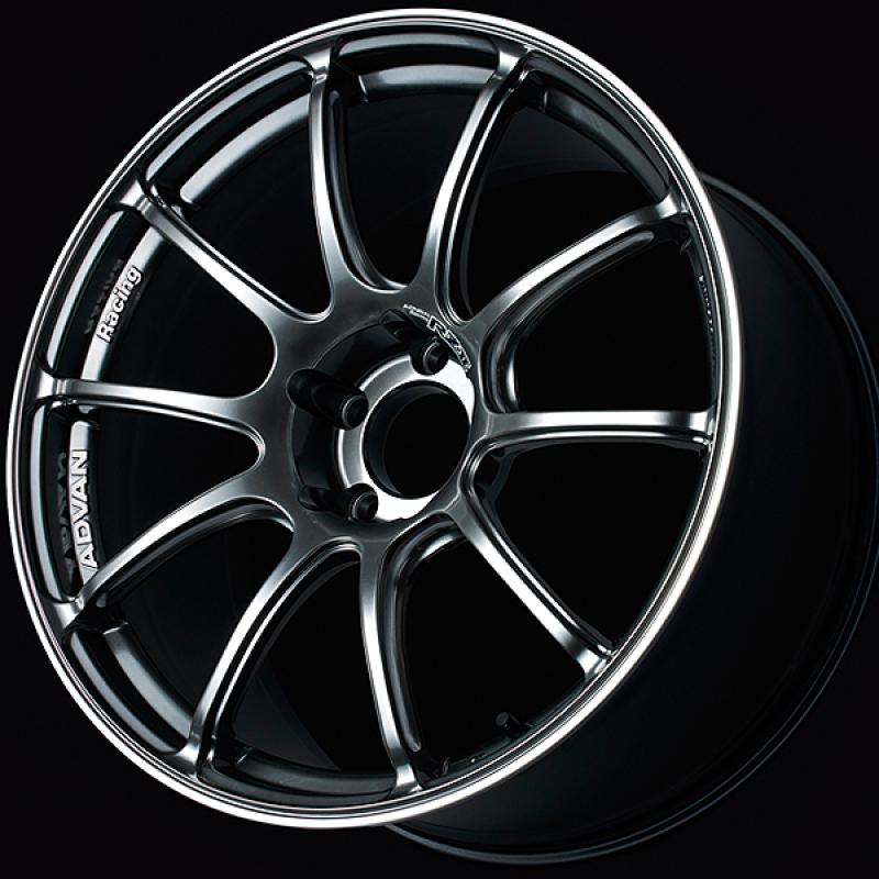 Advan RZII 18x7.5 / +48 Offset / 5x112 / 73mm Bore / Racing Hyper Black and Ring