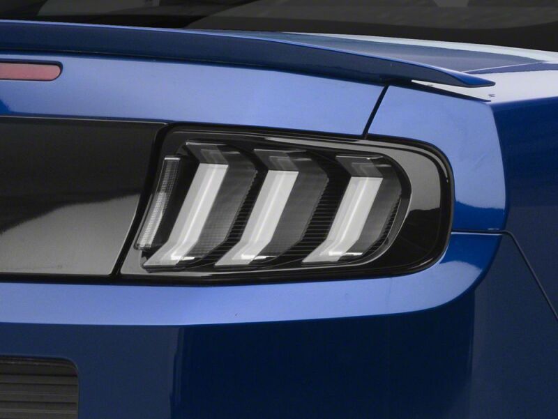 Raxiom 13-14 Ford Mustang CXR Series LED Tail Lights- Black Housing- Smoked Lens