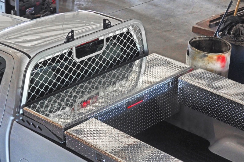 Dee Zee Universal Aluminum Front Truck Cargo Management Cab Rack Silver Mesh