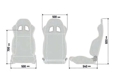Sparco Seat R100 Black/Blu
