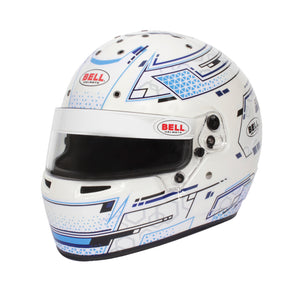 Bell RS7-K K2020 V15 BRUSA HELMET - Size 58-59 (White/Blue)