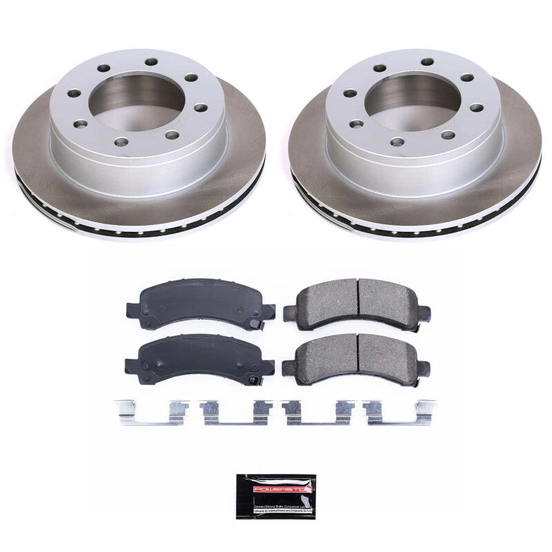 Power Stop 03-16 GMC Savana 3500 Rear Semi-Coated Rotor Kit