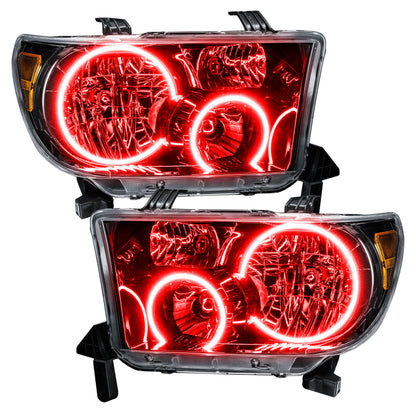 Oracle 07-11 Toyota Tundra Pre-Assembled Headlights - Black Housing - w/ BC1 Controller