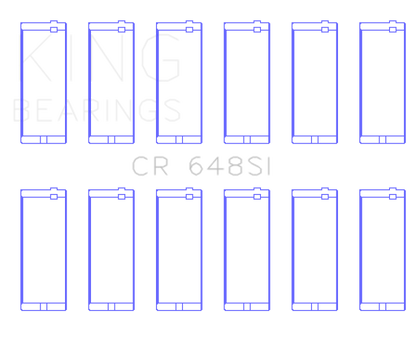 King Engine Bearings Jeep 232CI/242CI/248CI / Rambler 232CI (Size .030) Connecting Rod Bearing Set