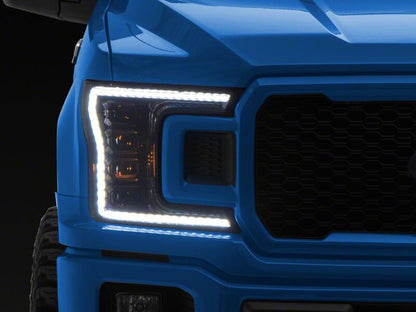 Raxiom 18-20 Ford F-150 CXR Series V2 LED Headlights- Black Housing- Clear Lens