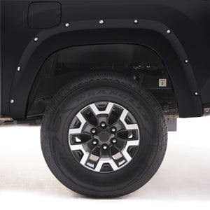 EGR 16+ Nissan Titan XD Bolt-On Look Color Match Fender Flares - Set - Black Metallic