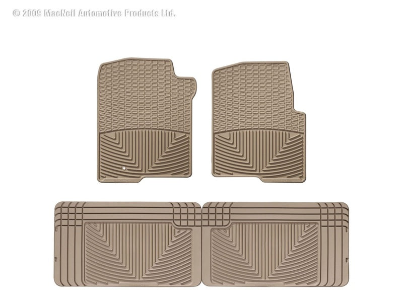 WT Rubber Mats - Rear - Tan