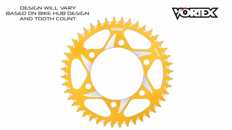 Vortex Racing 36 Tooth 520 Rear Sprocket - Gold