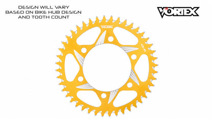 Vortex Racing 37 Tooth 520 Rear Sprocket - Gold