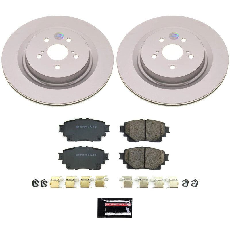 Power Stop 20-22 Toyota Highlander Rear Z17 Coated Brake Kit