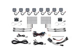 Diode Dynamics Stage Series SXS Rock Light Installer Kit - RGBW M8 w/Controller (8-pack)