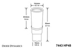 Diode Dynamics 7443 LED Bulb HP48 LED - Amber (Pair)