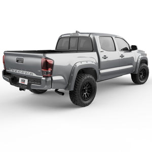 EGR 16+ Toyota Tacoma w/Mudflap Bolt-On Look Color Match Fender Flares - Set - Silver Sky