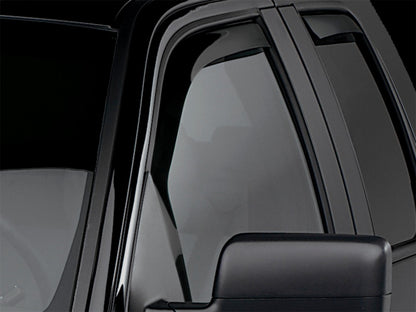 WeatherTech 04-14 Ford F-150 SuperCrew Front Side Window Deflectors - Dark Tint