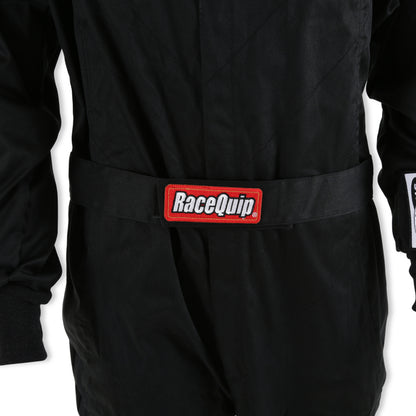 RaceQuip Black Chevron-1 Suit - SFI-1 Small