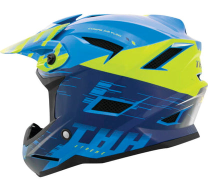THH Helmets T-42 BMX Xtreme  Blue/Yellow Youth - Small