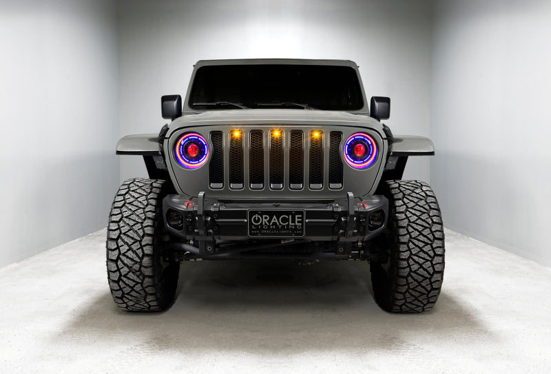 Oracle Pre-Runner Style LED Grille Kit for Jeep Gladiator JT - Amber SEE WARRANTY