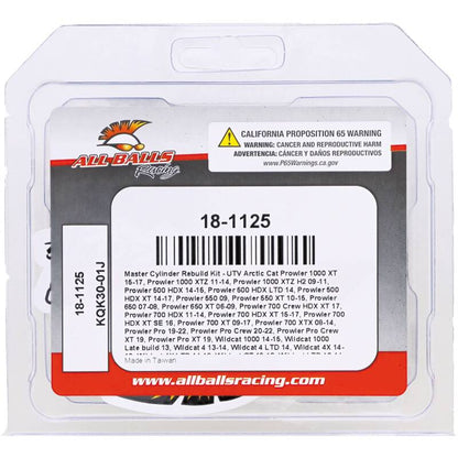 All Balls Racing 15-17 Arctic Cat Prowler 1000 XT/11-14 Prowler 1000 XTZ Master Cylinder Rebuild Kit