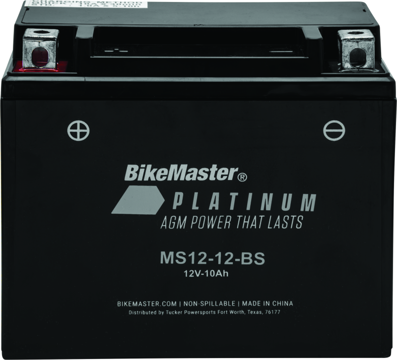 BikeMaster AGM Battery - MS12-12-BS