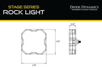 Diode Dynamics Stage Series SXS Rock Light Installer Kit - RGBW M8 w/Controller (4-pack)