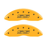 MGP 4 Caliper Covers Engraved Front & Rear Avalanche SS Yellow Finish Black Char 2000 Chevy Tahoe