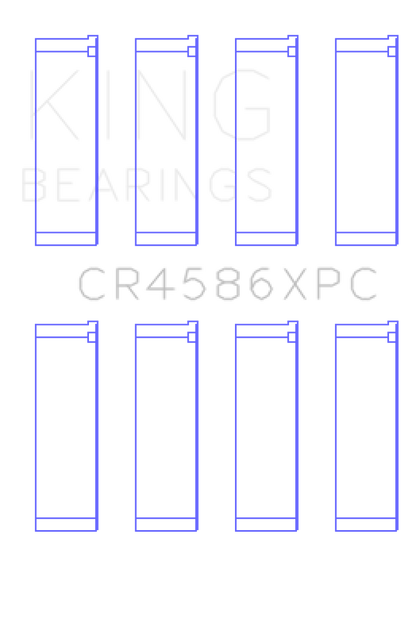 King Engine Bearings Mitsubishi 4B11T (Size 0.5) Coated Performance Rod Bearing Set