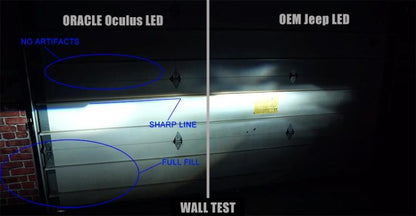 Oracle Oculus Bi-LED Projector Headlights for Jeep JL/Gladiator JT Satin Silver 5500K