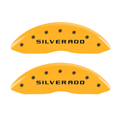 MGP 4 Caliper Covers Engraved Front & Rear MGP Yellow Finish Black Characters 2004 Audi S4