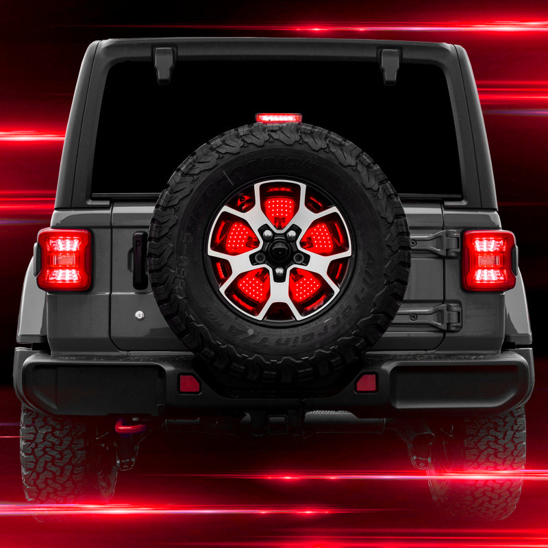 XK Glow Jeep 5th Wheel Light w/ Brake, Running, Reverse and Turn Signal Lights