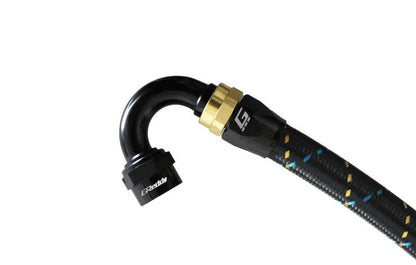 GReddy AN06 150 DEGREE HOSE END SWIVEL BLACK/GOLD ANODIZED