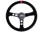 PRP Deep Dish Suede Steering Wheel- Red