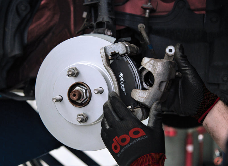 DBA 22-23 Audi A4 (w/350mm Front Rotor) Front Drilled & Slotted Street Series Rotor (w/Gold Hat)