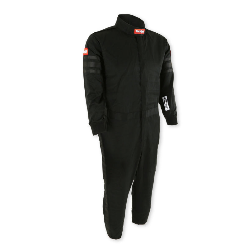 RaceQuip Black Trim SFI-1 JR. Suit - Kids XSM