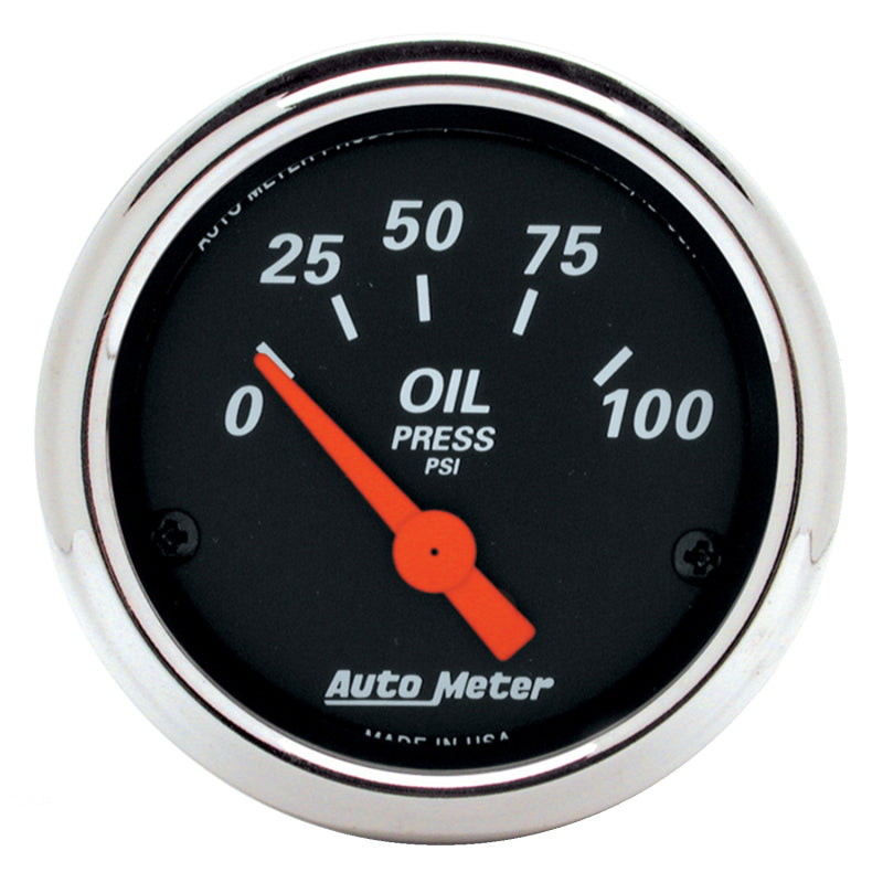 Autometer Designer Black 70-76 Duster/Demon/Dart Dash Kit 6pc Tach / MPH / Fuel / Oil / WTMP / Volt