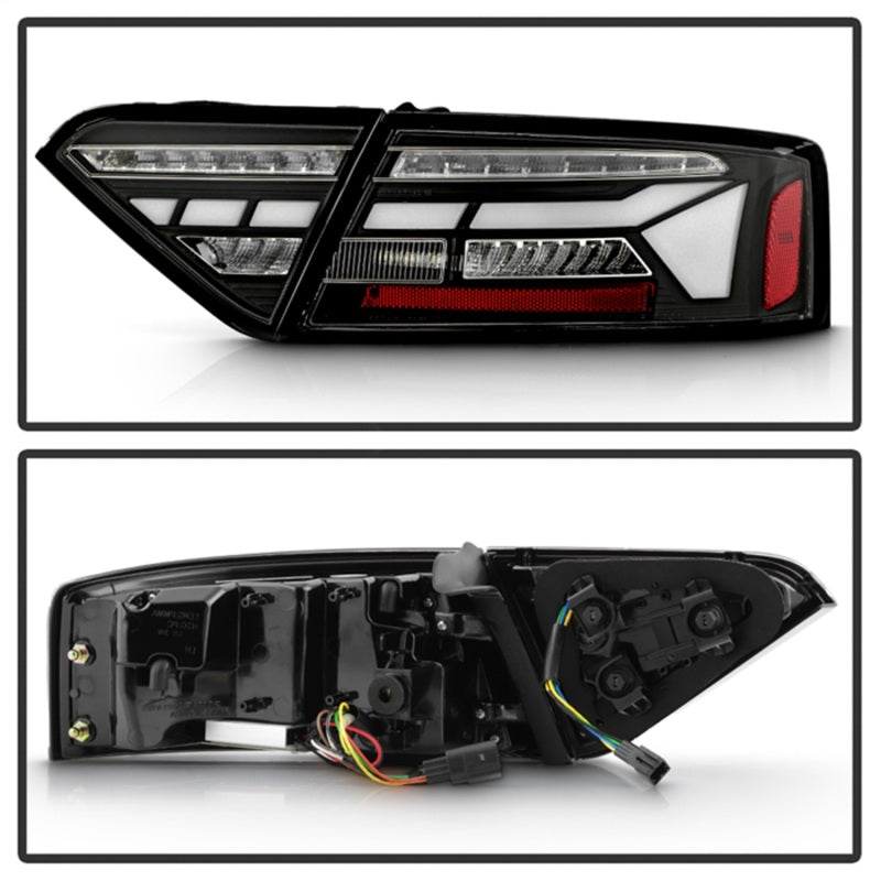 Spyder Apex 13-17 Audo A5 / S5 / RS5 (Factory LED) LED Tail Lights - Blk (ALT-YD-AA513LED-SEQGR-BK)